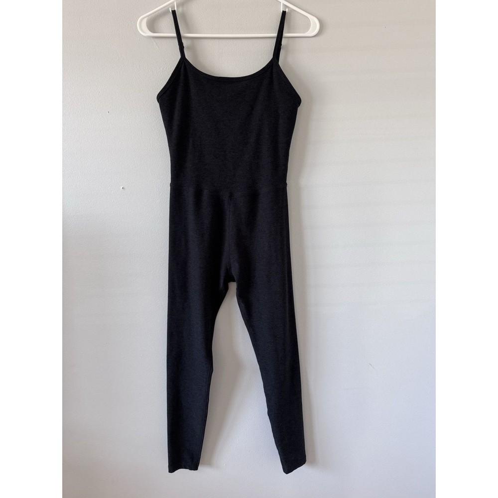 Beyond Yoga Black Slim-Strap Jumpsuit